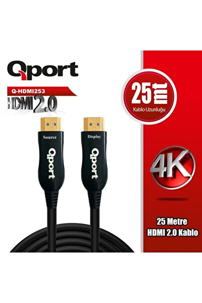 Q-HDMI253 25m HDMI 2.0V 4K 60 Hz со позлатени врвови