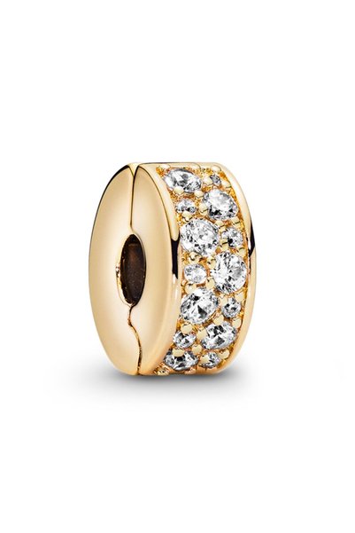 Transparent Pavé Clip Charm