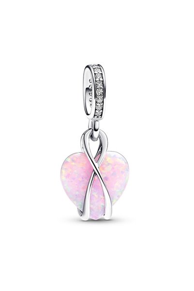 Mother Sparkle Heart Dangle Charm