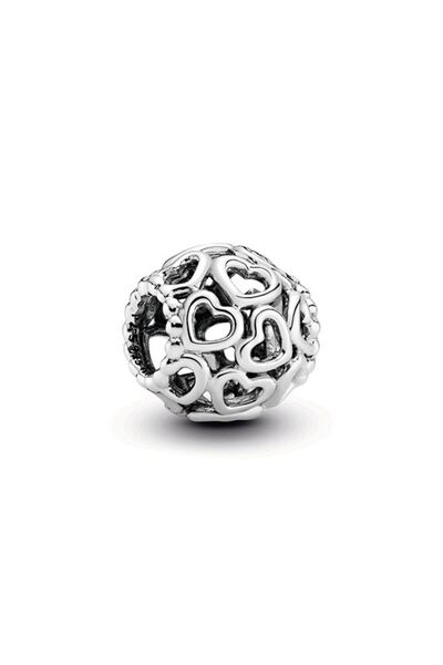 Open Your Heart Cage Charm 925 Sterling Silver Charm