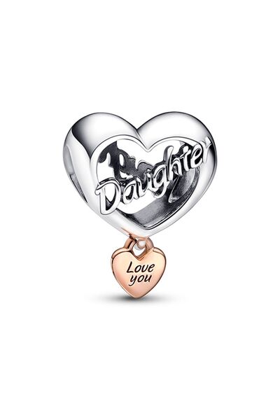 I Love You My Daughter Heart Charm