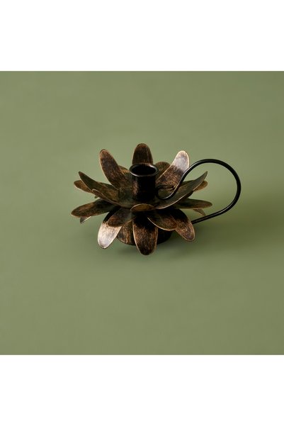 Cand Candle Holder Natural (14X8 cm)