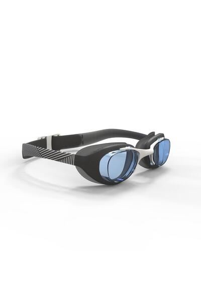 Nabaiji Swimming Goggles - Size L - Black/White - Blue Glasses - Xbase
