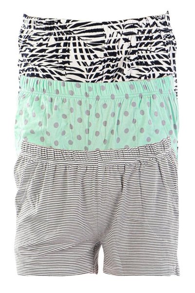 Green Women's Short Shorts Triple Pack Lycra