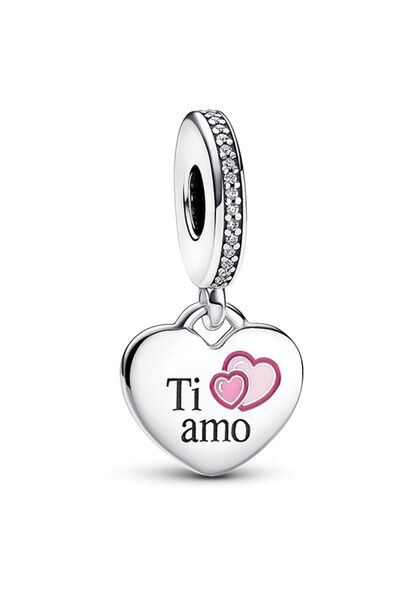 Ti Amo Heart Pendant Charm