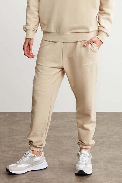Darrıt Men's Comfort Beige Sweatpants