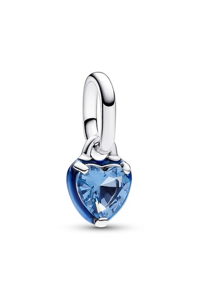 Me Blue Chakra Heart Mini Dangle 925 Sterling Silver Charm