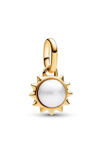 Me Cultured Freshwater Pearl Sun Mini Dangle Charm