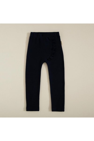 Tiny House Ruffle Pants Navy Blue