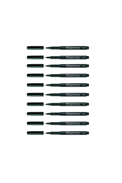 F.C. Multimark 1523 перманентен маркер за ацетат 0.4 Mm (s) црн, пакување од 10