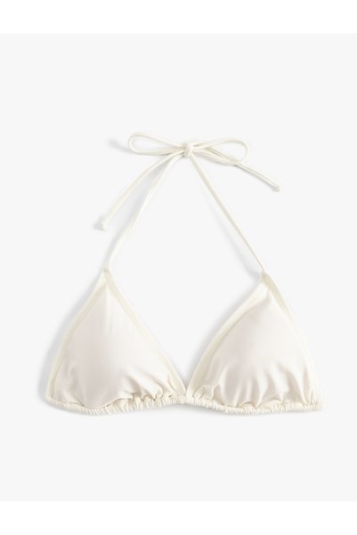 Drawstring Triangle Bikini Top