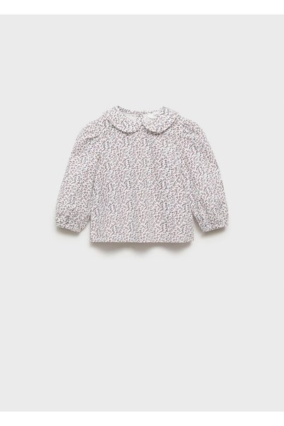 Patterned cotton blouse
