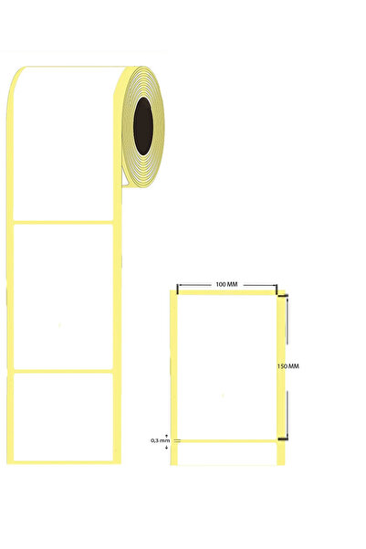 100x150mm термална етикета за баркод, 1 ролна, 250 парчиња, прв квалитет