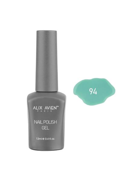 Светло зелен траен лак за нокти 94-гел лак со висока пигментација 12 ml-Nail UV Gel Polish 94
