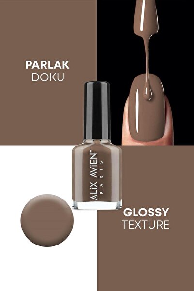 Кафеав лак за нокти 91 - високопигментиран долготраен брзо сушење - Nail Lacquer 91