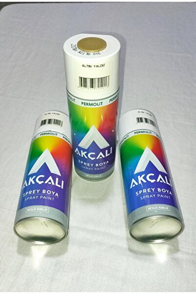 Akçalı златен спреј за алуминиум, дрво, пластика, железо и метал 400 ml