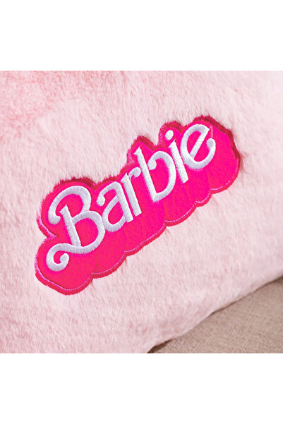 LCW HOME розева плишена навлака за перница со вез на Barbie 35x45 Cm