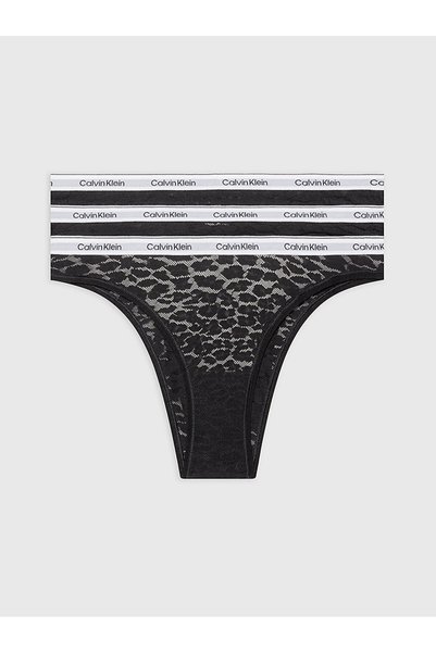 Black 3-Pack Women's Brazilian Panties