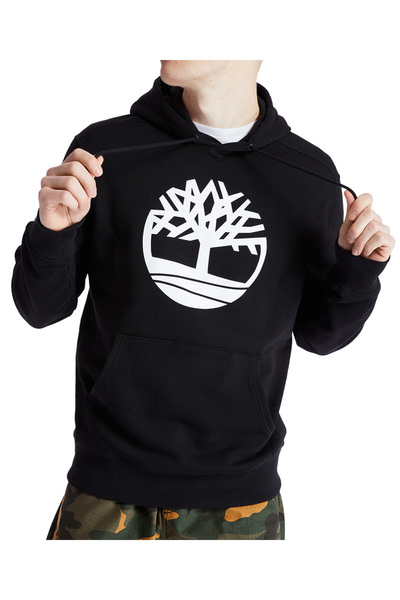 Core tree logo pull over hoodie men's casual hooded sweatshirt colorful