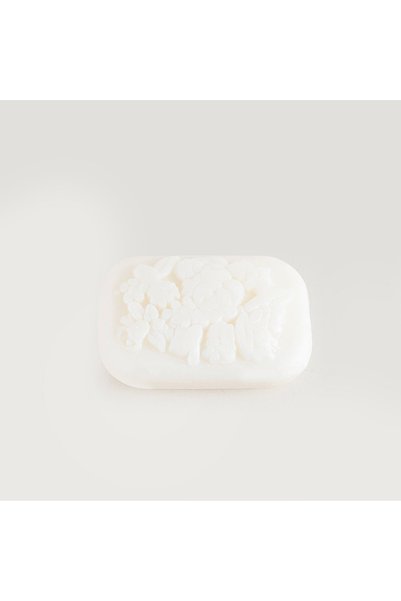 New Fleurse Flower Patterned Herbal Soap 125 g White