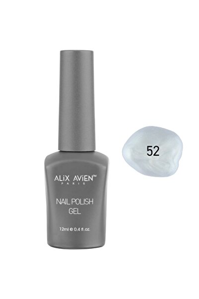 Бисерно бел траен лак за нокти 52-гел лак со висока пигментација 12 ml-Nail UV Gel Polish 52