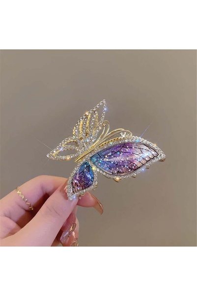 Colorful Pearlescent Butterfly Peg Buckle