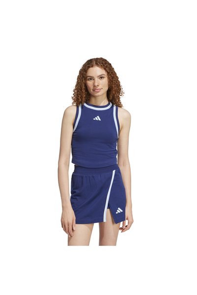 Essentials Color-Pop Cotton Crop Tank Top