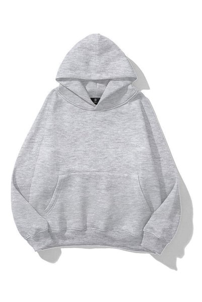 Unisex Basic Sweatshirt Gray Melange