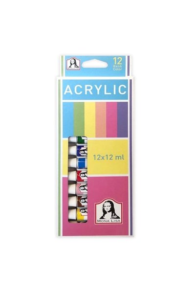 Monalisa Acrylic Paint 12X12 ml Tube