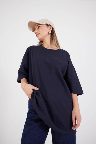 Crew Neck Basic T-shirt P10111-D7
