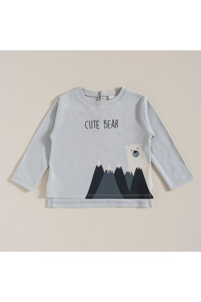 Gray Nordic Printed T-Shirt