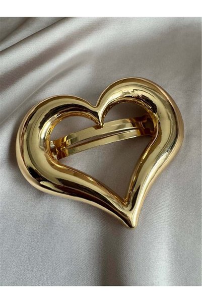 Gold Heart Automatic Buckle