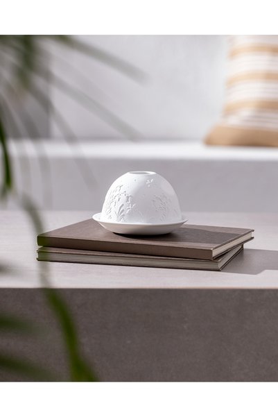 Splendeur Led Decorative Candle Holder - White