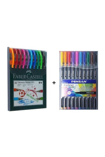 Ballpoint Pen Set + 04 mm Fineliner Set