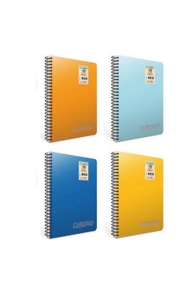 Chromo A5 100 Sheets Checked Spiral Notebook