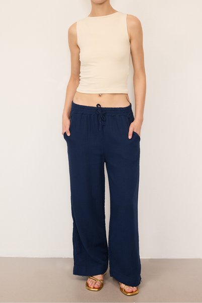 Elastic Waist Trousers Pn13473-J8