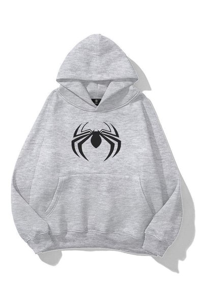 Unisex Spiderman Sweatshirt Gray Melange