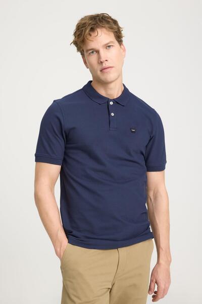 Men's regular fit polo t-shirt navy