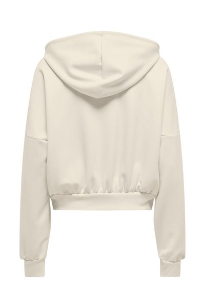 Onlalina Life L/S Zip Hood Box Cc Swt Women's Beige Sweatshirt - 15339813