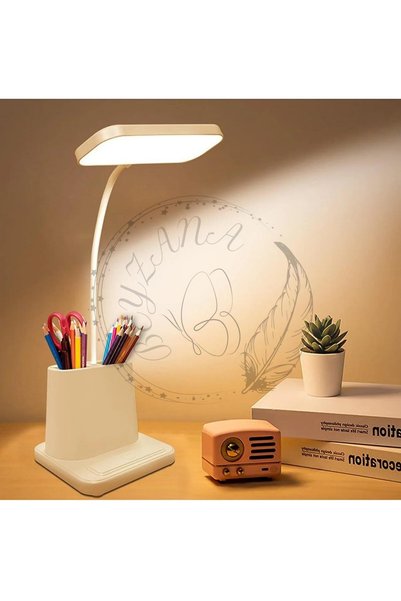 Led Desk Lamp with Rechargeable Pen Holder