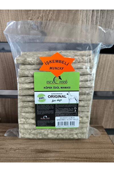 Стапчиња за џвакање за кучиња со шкембе 12 cm 8 g x 100 парчиња