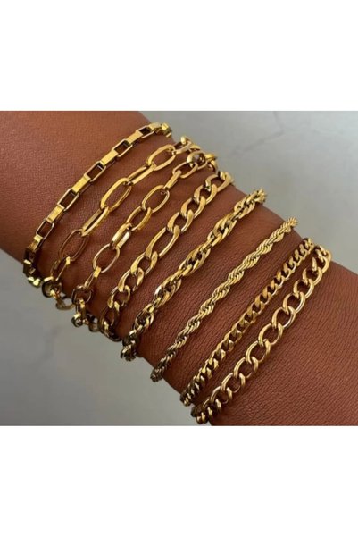 Women's Gold 8 Model Bracelet