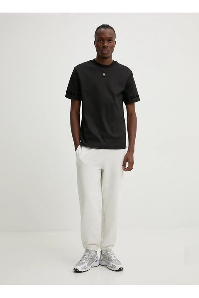 Relaxed White Men's Sweatpants 50521082_Dlogopante