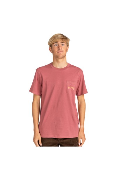 Stacked Arch Pkt Men's Pink T-Shirt Men's T-Shirt Ebyzt00175