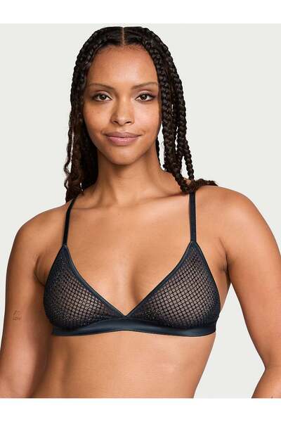 Ziggy Glam Shiny Mesh Triangle Bralet