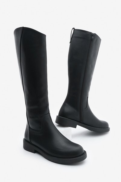 Women's Side Zipper Casual Boots Sirante Black