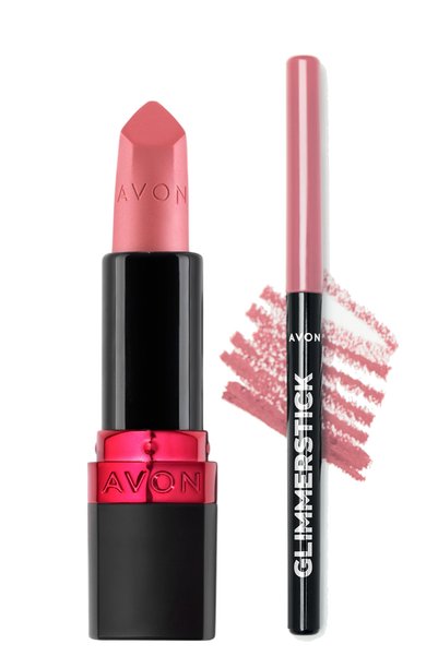 Ultra Matte Lipstick Pink Passion And Glimmerstick Lip Liner Pink Cashmere Pack