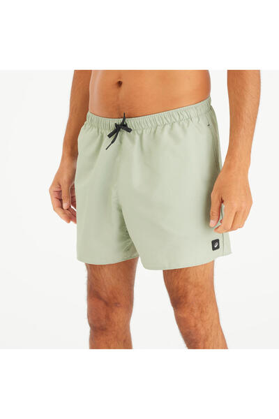 Men's Short 15" Swim Shorts/Boardshorts - Khaki - HENDAIA