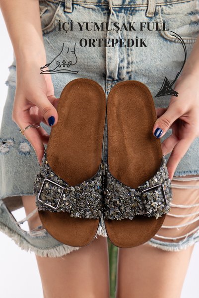 Pien Single Buckle Stylish Daily Full Orthopedic Slippers