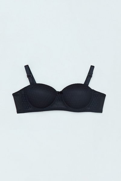 Spotted Supported Strapless Bra